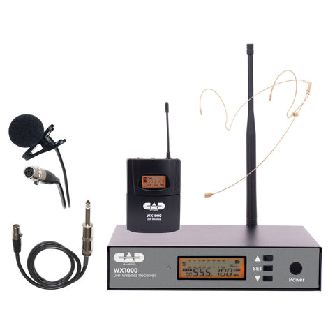 CAD WX1000BP 100-Channel UHF Wireless Body Pack Microphone System-Music World Academy