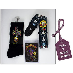 Perri's LB3P-GNR01 Guns N' Roses Bundle Pack with Strap, Socks & Picks-Music World Academy