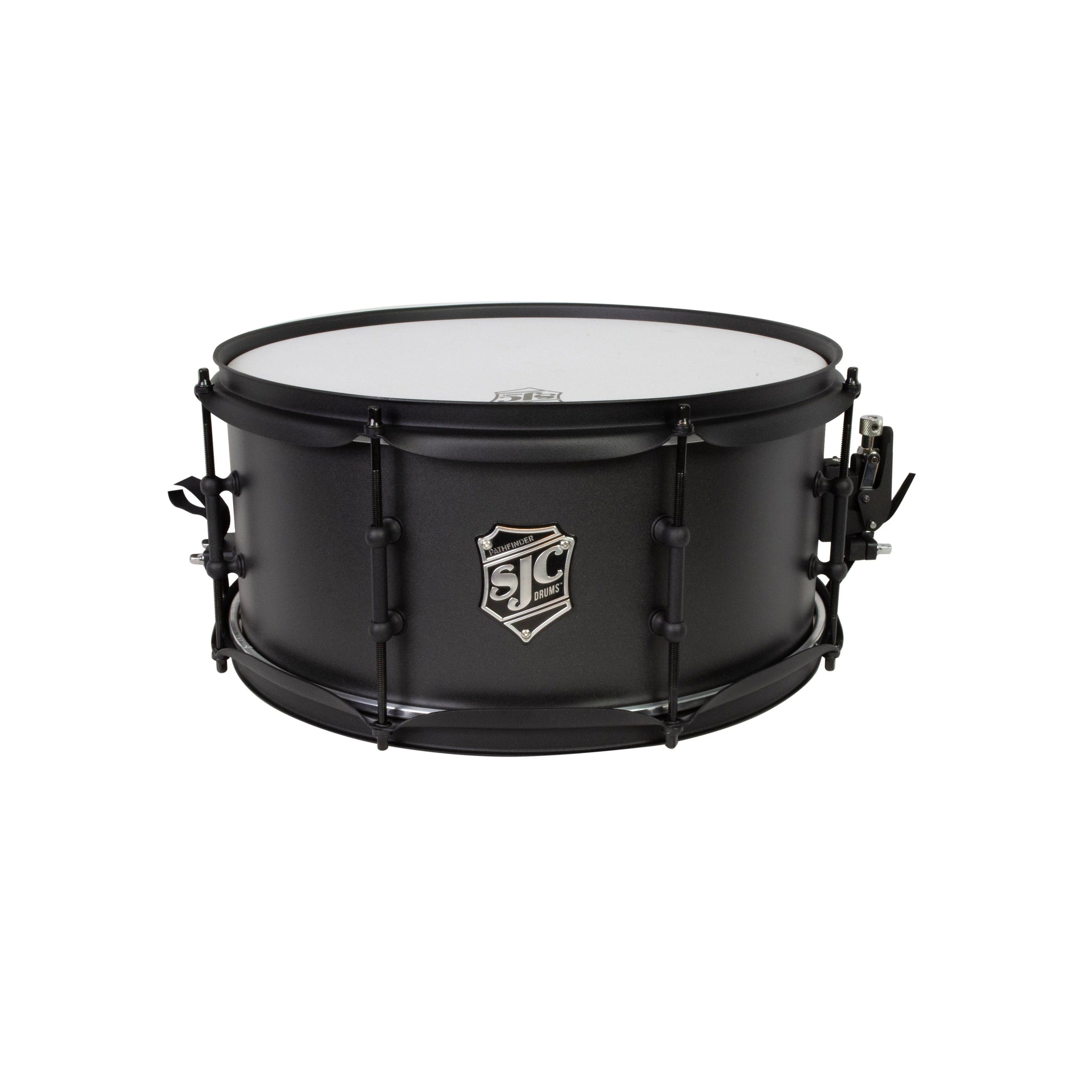 SJC PFS6514FB-GGW Pathfinder Snare Drum 6.5"x14"-Galaxy Grey Black-Music World Academy