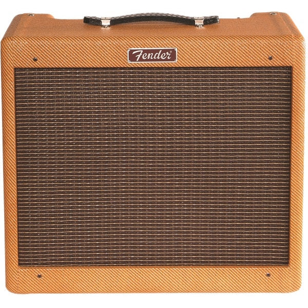 Fender Blues Junior Limited Edition C12N Electric Guitar Tube Amp with 12" Speaker, 15 Watts-Lacquered Tweed-Music World Academy