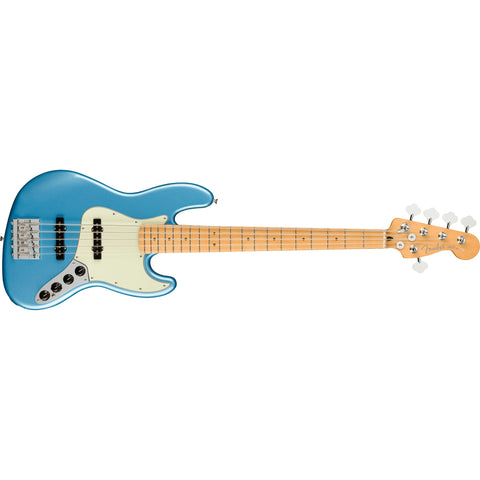Fender Player Plus Jazz Bass Guitar V MN with Deluxe Gig Bag-Opal Spark-Music World Academy