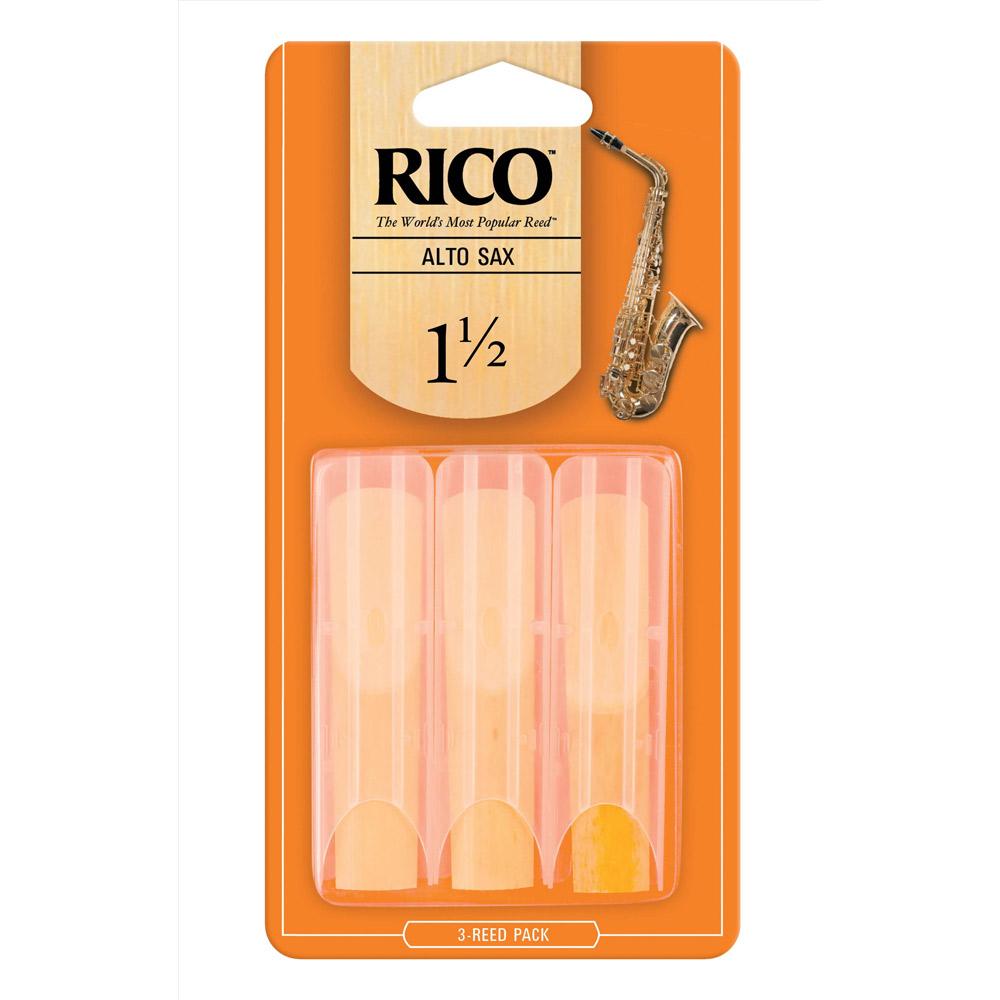 Rico RJA0315 Alto Saxophone Reeds #1 1/2 3-Pack – Music World Academy