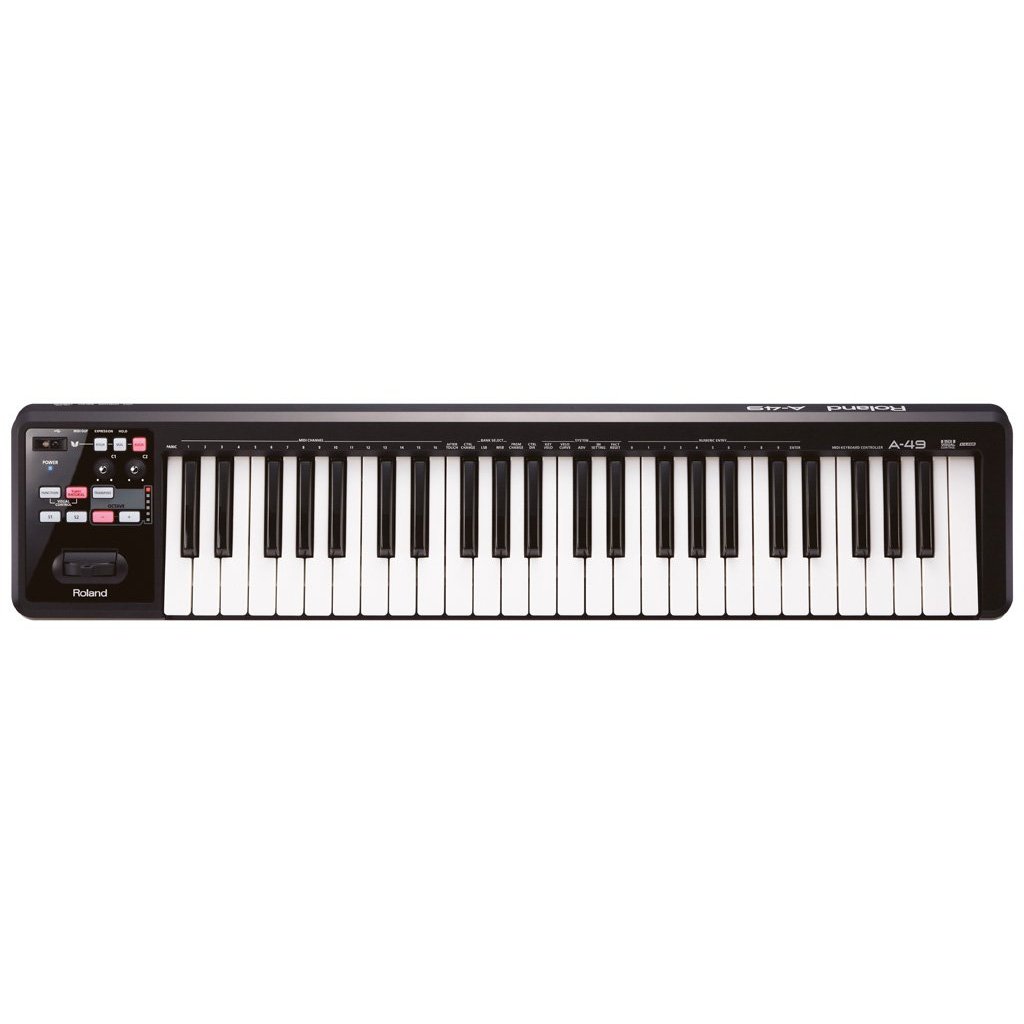 Roland A-49-BK Midi Keyboard Controller 49-Keys-Black