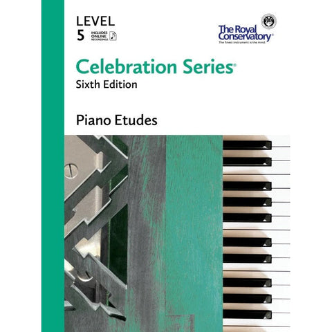 The Royal Conservatory Celebration Series Piano Etudes Level 5 Sixth Edition with Online Recordings-Music World Academy