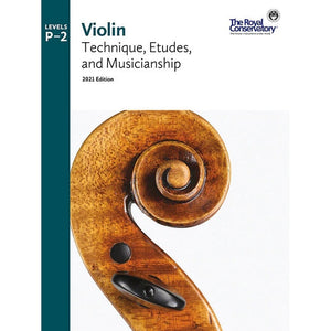 The Royal Conservatory Violin Levels Prep-2 Technique, Etudes & Musicianship, 2021 Edition-Music World Academy