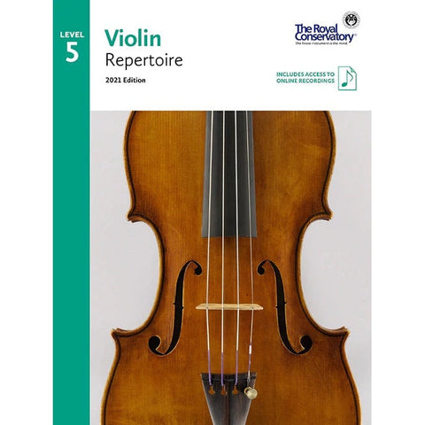 The Royal Conservatory Violin Repertoire Level 5 with Online Recordings, 2021 Edition-Music World Academy