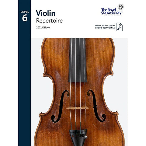 The Royal Conservatory Violin Repertoire Level 6 with Online Recordings, 2021 Edition-Music World Academy