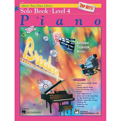 Alfred 16499 Basic Piano Solo Book Top Hits-Level 4-Music World Academy