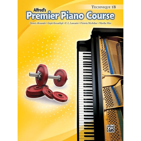 Alfred 27628 Premier Piano Course Technique Book 1B-Music World Academy