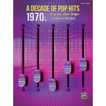 Alfred 45028 A Decade of Pop Hits 1970's Easy Piano Book-Music World Academy