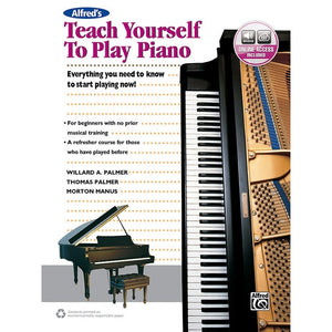 Alfred 45044 Teach Yourself to Play Piano Book with Online Access-Music World Academy
