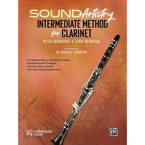 Alfred 50755 Sound Artistry Intermediate Method for Clarinet-Music World Academy