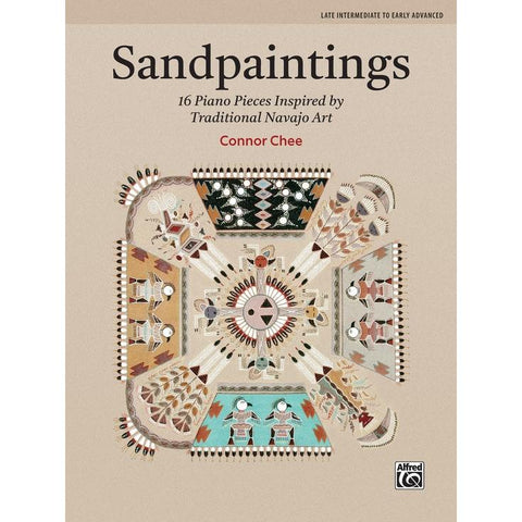 Alfred 52007 Sandpaintings 16 Piano Pieces Inspired by Traditional Navajo Art-Late Intermediate to Early Advanced-Music World Academy