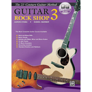 Alfred EL03853CD 21st Century Guitar Rock Shop Method Book 3 with Online Access-Music World Academy