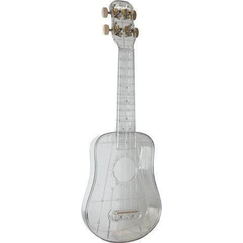 Amahi DDUK12 Tropical Series Soprano Ukulele with Gig Bag-Crystal Clear Plastic-Music World Academy