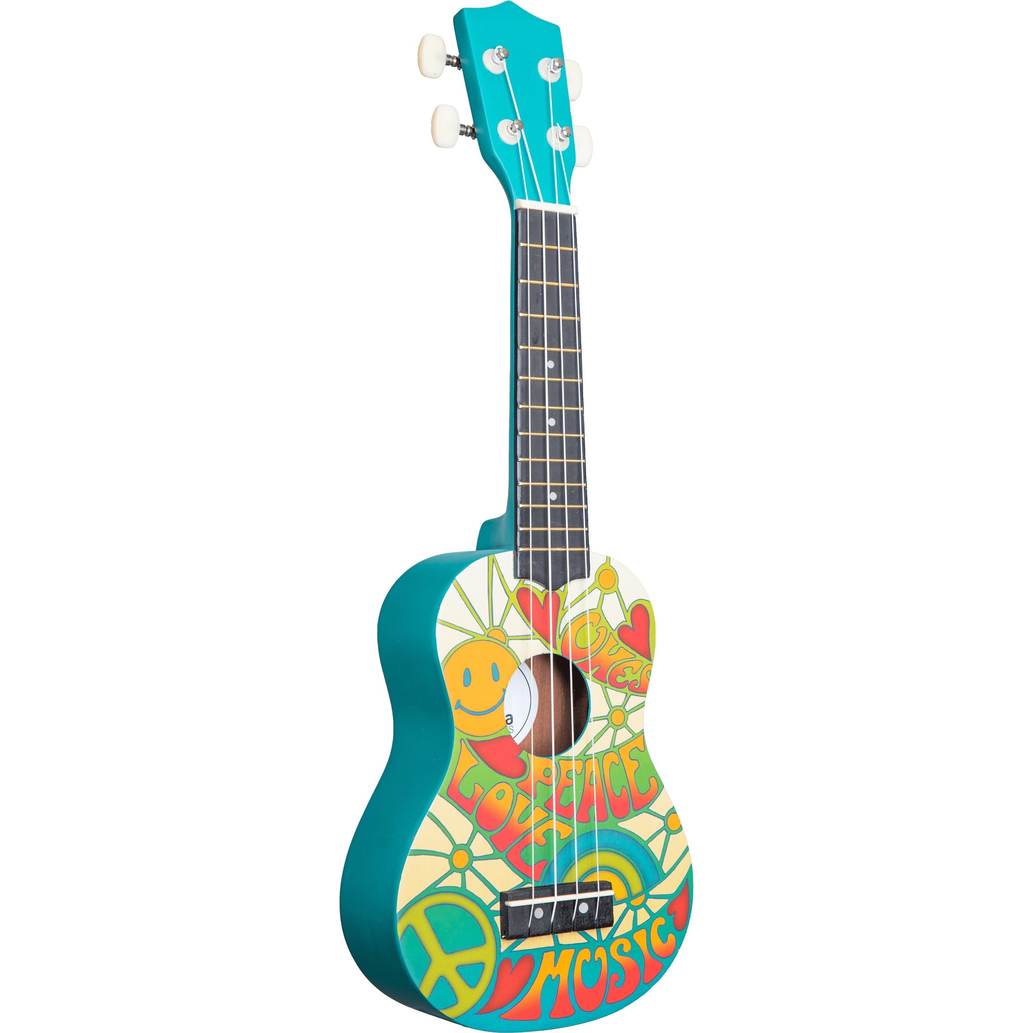 Amahi PANDA2 Tropical Series Soprano Ukulele wth Gig Bag-Peace, Love & Music-Music World Academy