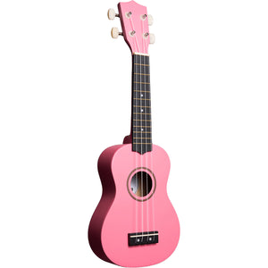 Amahi PNUKPI Tropical Series Soprano Ukulele with Gig Bag-Baby Pink-Music World Academy