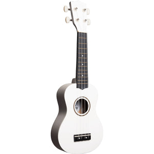 Amahi PNUKWH Tropical Series Soprano Ukulele with Gig Bag-White-Music World Academy