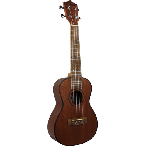 Amahi UK220C-EQ Classic Mahogany Acoustic/Electric Concert Ukulele with Gig Bag-Music World Academy