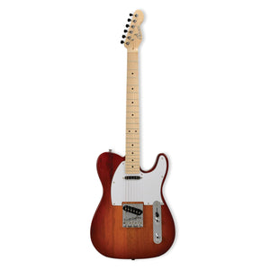 Amati Classic Electric Guitar with Gig Bag-Cherry Sunburst-Music World Academy
