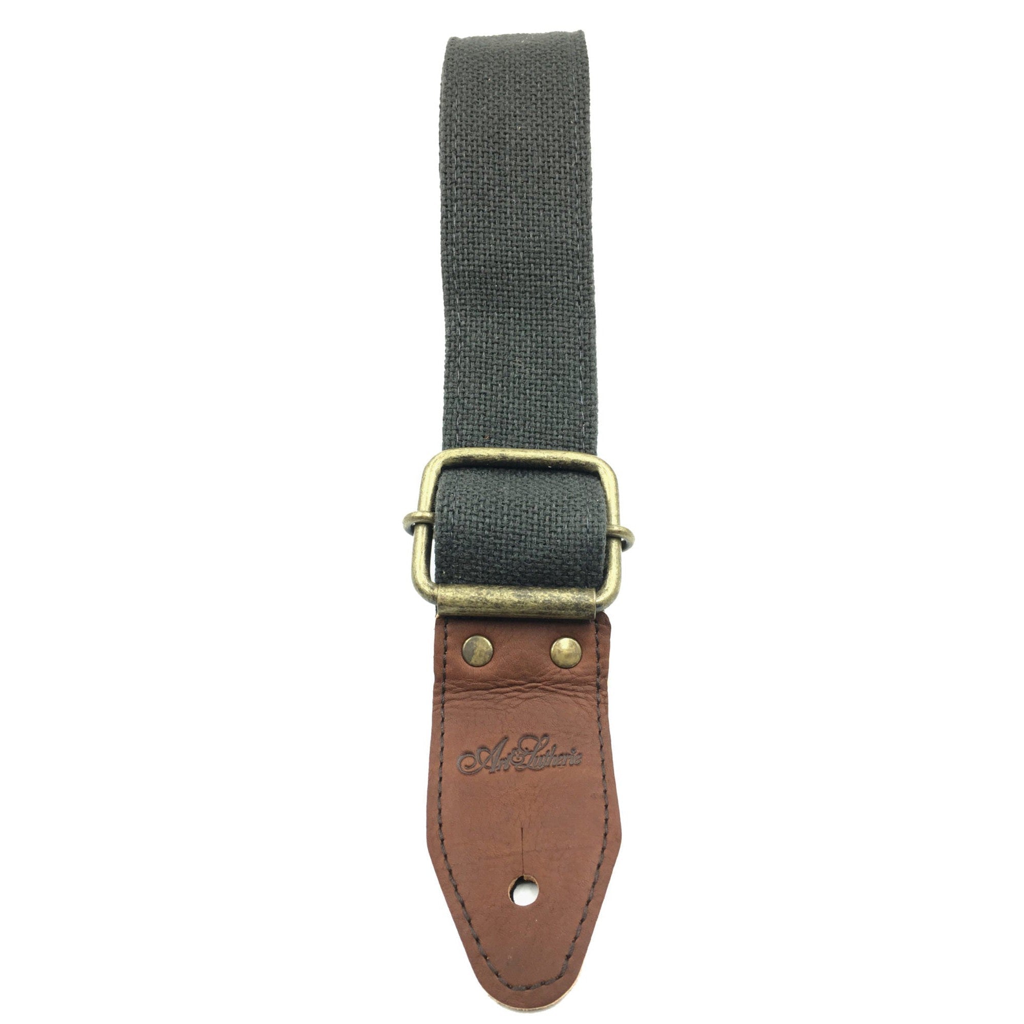 Art & Lutherie 045273 Outlaw Cotton Guitar Strap-Grey-Music World Academy