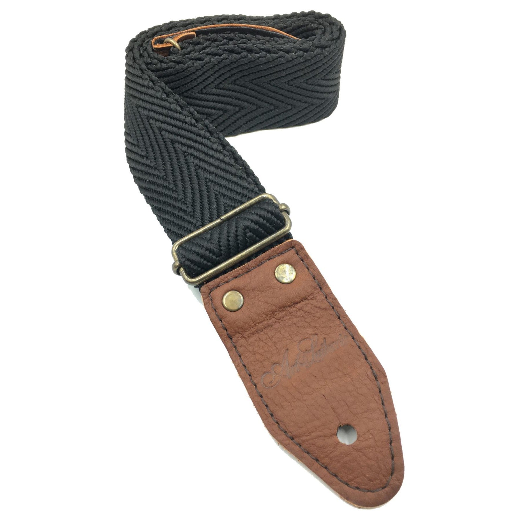 Art & Lutherie 045310 Wrangler Woven Guitar Strap-Black-Music World Academy