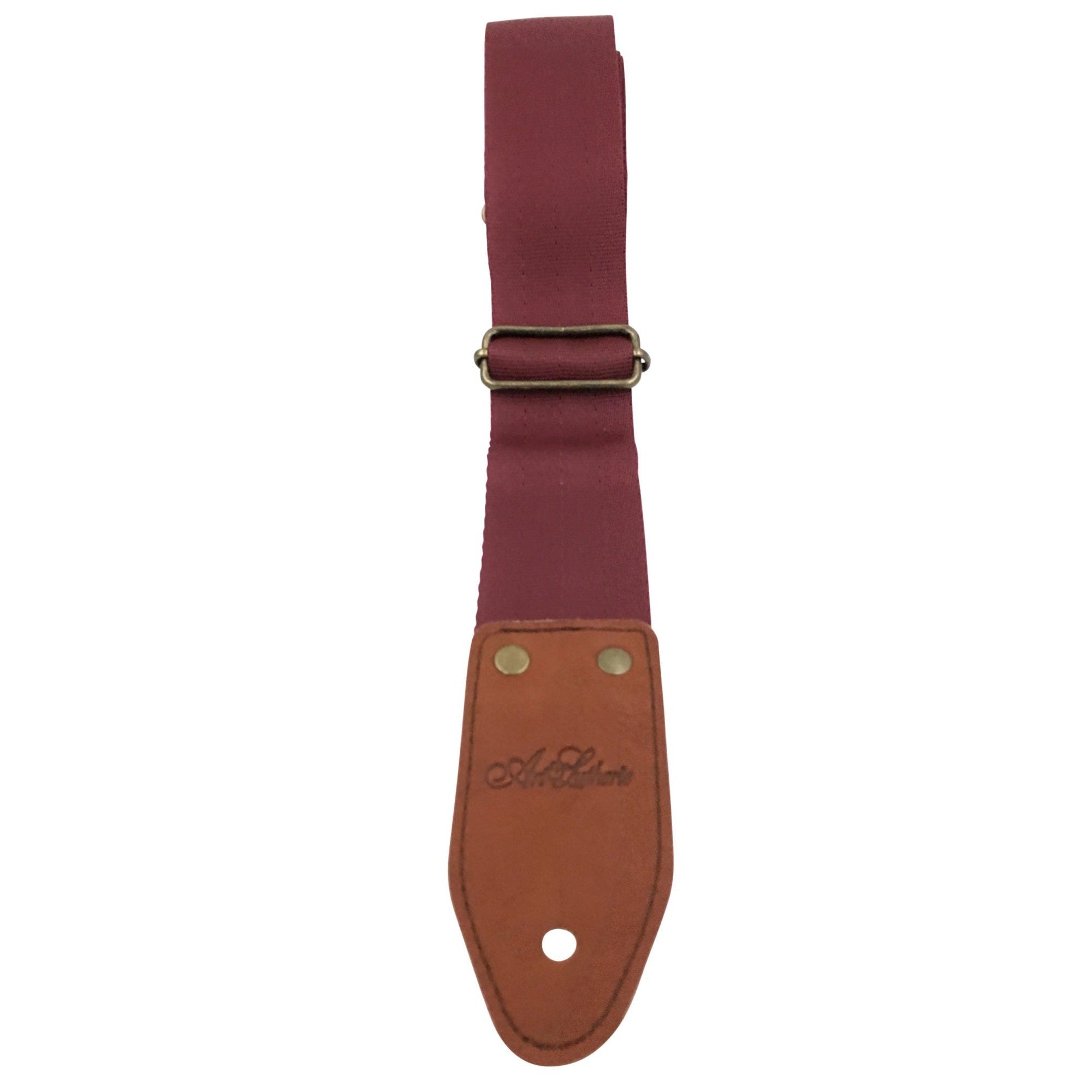 Art & Lutherie 045341 Bronco Nylon Guitar Strap-Red-Music World Academy