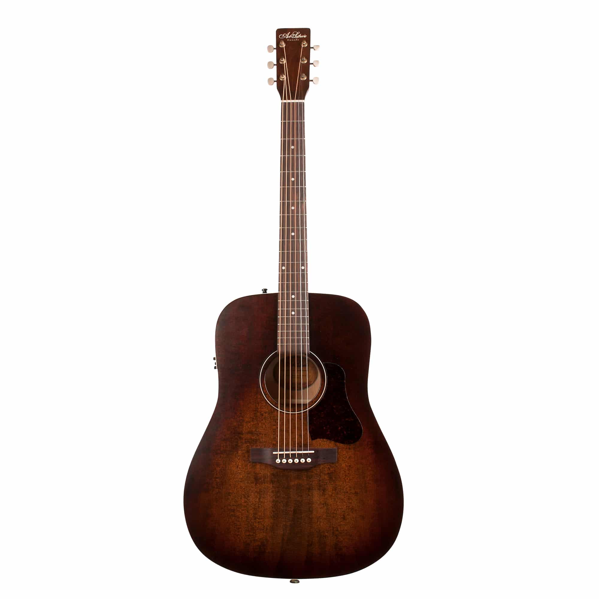 Art & Lutherie Americana Dreadnought Acoustic/Electric Guitar-Bourbon Burst-Music World Academy