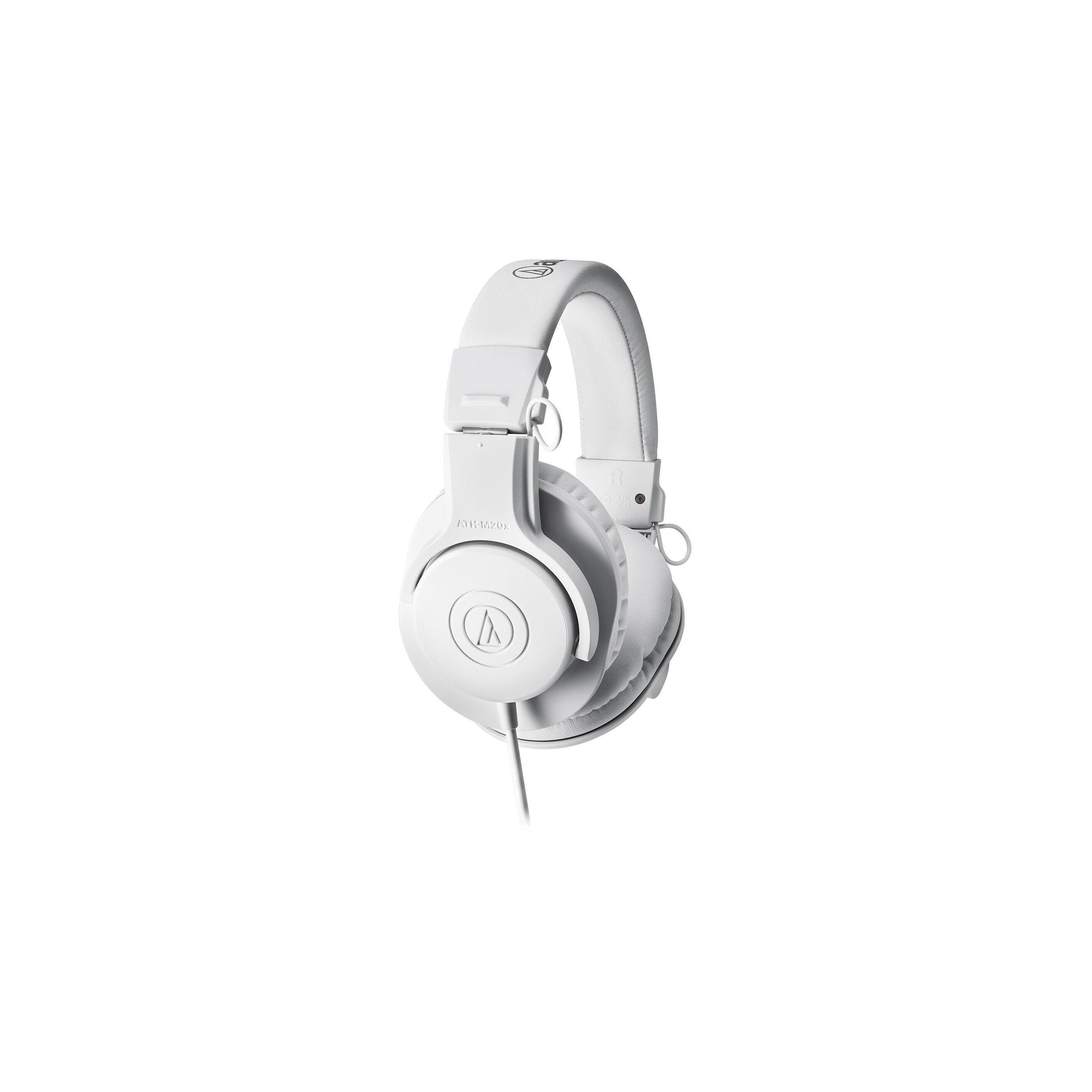 Audio-Technica ATH-M20X-WH Closed-Back Monitor Headphones-White-Music World Academy