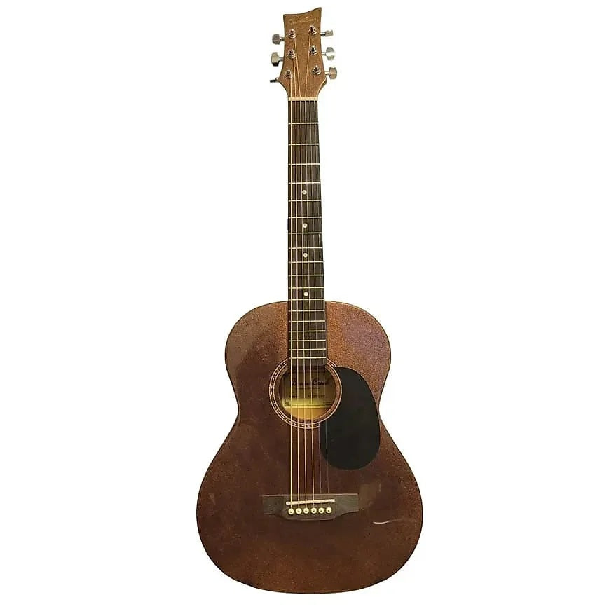 Beaver Creek BCTD601CM2 3/4 Size Acoustic Guitar with Gig Bag-Chameleon Metallic Yellow/Orange-Music World Academy