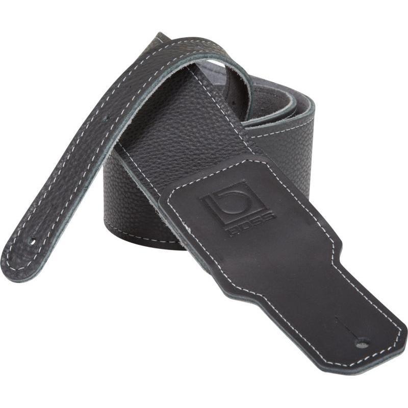 Boss BSL-25-BLK 2.5" Premium Leather Guitar Strap-Black-Music World Academy