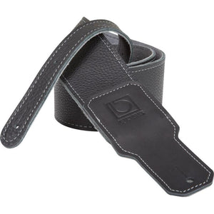 Boss BSL-25-BLK 2.5" Premium Leather Guitar Strap-Black-Music World Academy