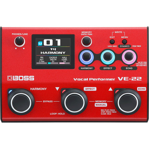 Boss VE-22 Vocal Performer Processor-Music World Academy