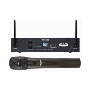 CAD WX1600G UHF Handheld Microphone Wireless System (Discontinued)-Music World Academy