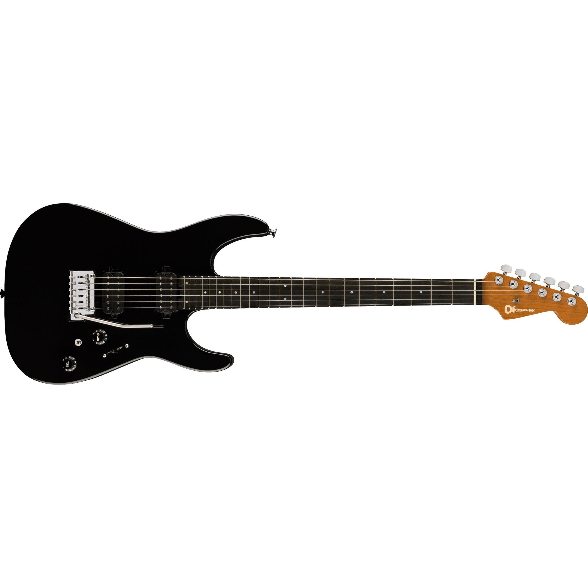 Charvel Pro-Mod DK24 HH 2PT Electric Guitar-Gloss Black-Music World Academy