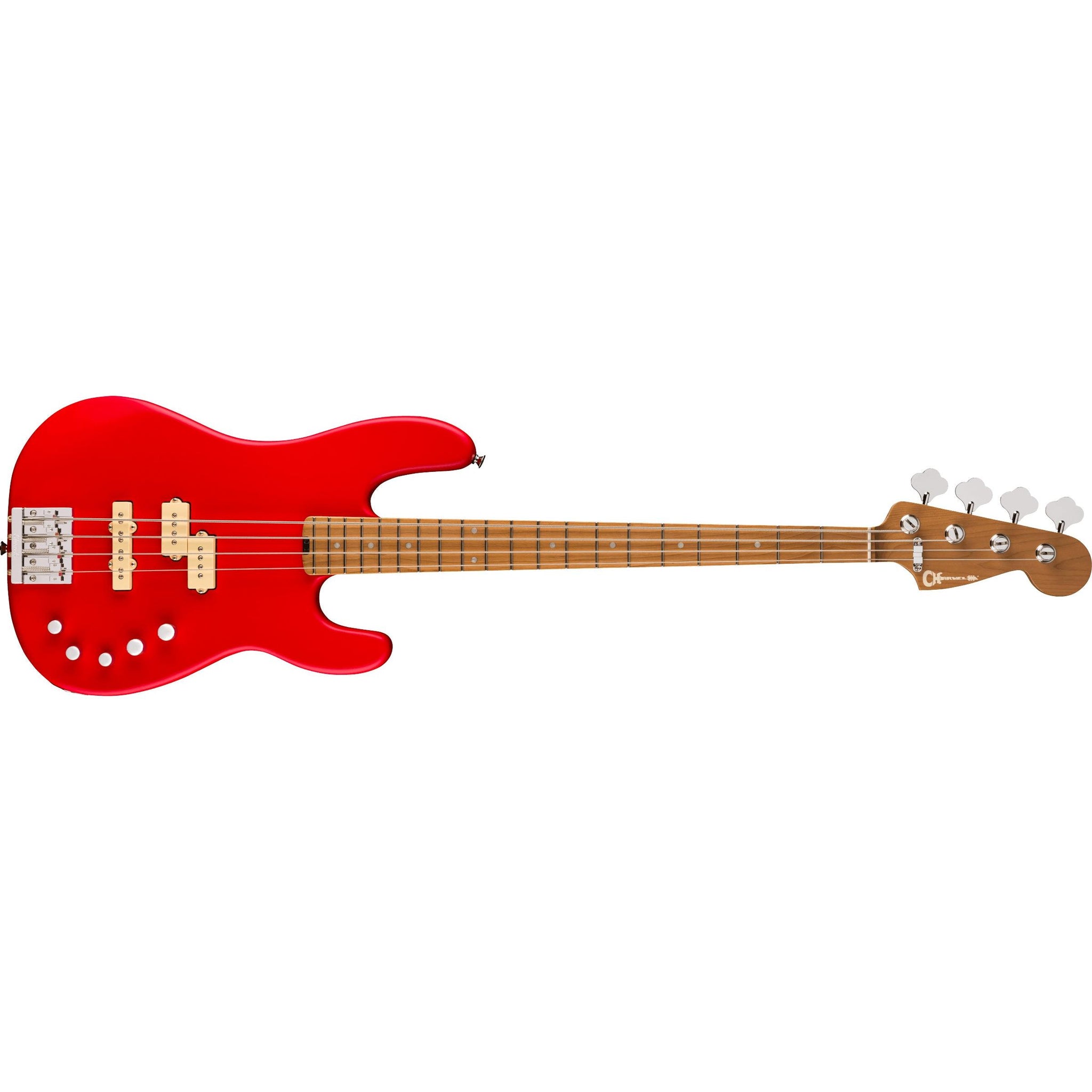 Charvel Pro-Mod San Dimas PJ IV Electric Bass-Ferrari Red Satin-Music World Academy