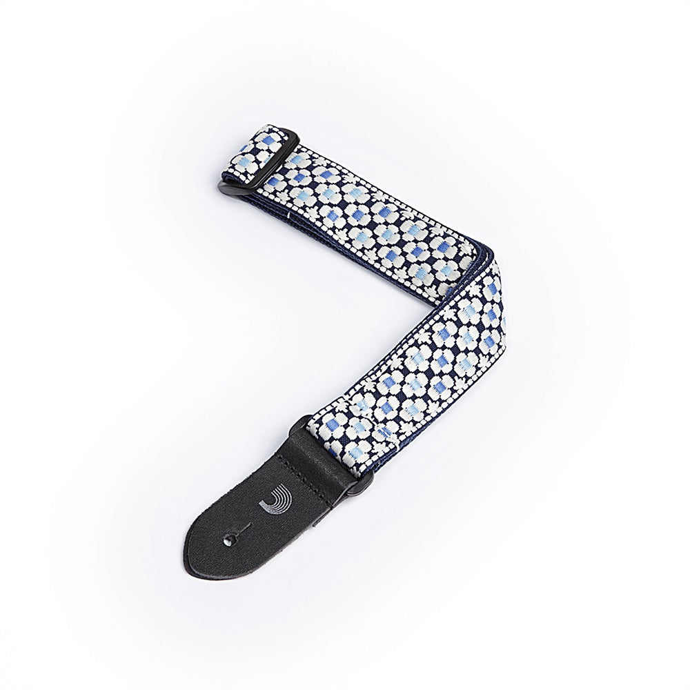 D'Addario 15UKE01 Jacquard 1.5" Ukulele Strap-Blue-Music World Academy