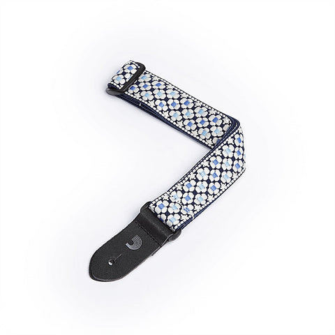 D'Addario 15UKE01 Jacquard 1.5" Ukulele Strap-Blue-Music World Academy