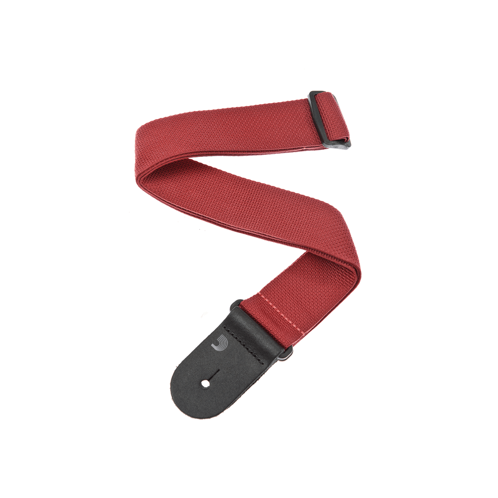 D'Addario PWS101 Polypropylene Guitar Strap-Red-Music World Academy