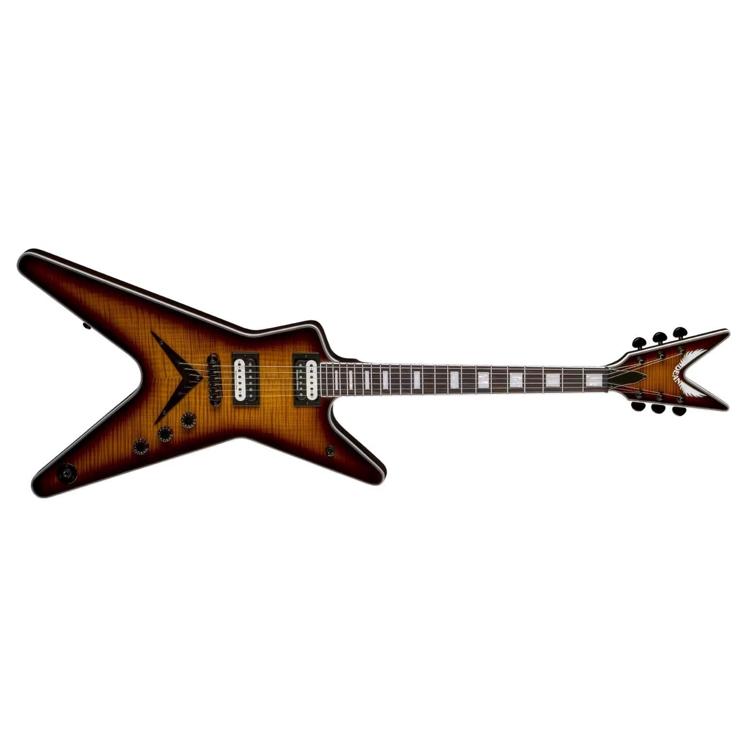 Dean ML-SEL-FM-TBZ ML Select Flame Top Electric Guitar-Transparent Brazilia-Music World Academy