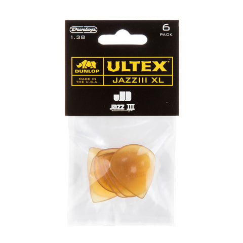 Dunlop 427PXL Ultex Jazz III XL Guitar Picks 1.38mm 6-Pack-Music World Academy