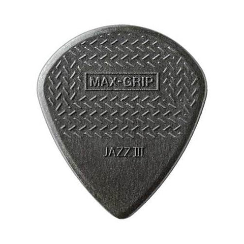 Dunlop Jazz III Max-Grip Carbon Fiber Guitar Picks 6-Pack-Music World Academy