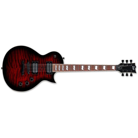 ESP LTD EC-256-QM-STBCSB Electric Guitar-Black Cherry Sunburst-Music World Academy