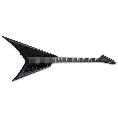 ESP LTD KH-V-BLKSP Kirk Hammett KH-V Electric Guitar with Hardshell Case-Black Sparkle-Music World Academy