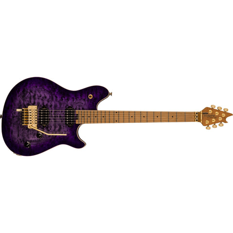EVH Wolfgang Special QM Electric Guitar with Baked Maple FB-Purple Burst-Music World Academy