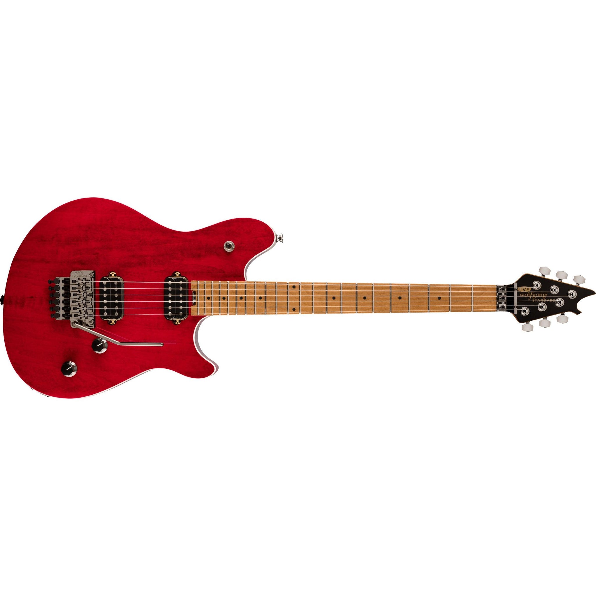 EVH Wolfgang WG Standard Electric Guitar with Baked Maple Fingerboard-Wine Red-Music World Academy