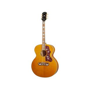 Epiphone IGMTJ200NAGH Inspired by Gibson Masterbuilt J-200 Acoustic/Electric Guitar-Aged Antique Natural-Music World Academy