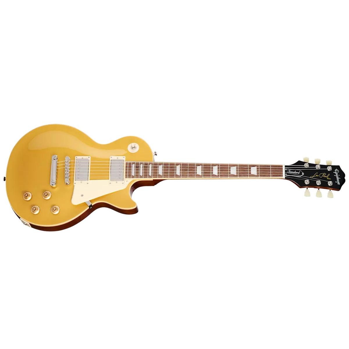 Epiphone Les Paul Standard 50's Electric Guitar with Gig Bag-Goldtop-Music World Academy