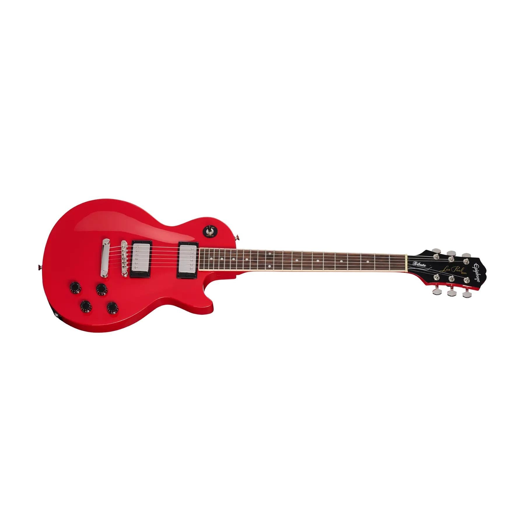 Epiphone Les Paul Tribute Electric Guitar-Lava Red-Music World Academy