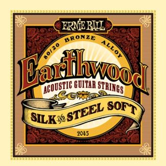 Ernie Ball 2045 Earthwood Silk & Steel Acoustic Strings Soft 11-52-Music World Academy